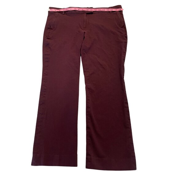 J. Crew Campbell Trouser • Maroon • Women's Size 14 - Picture 3 of 9